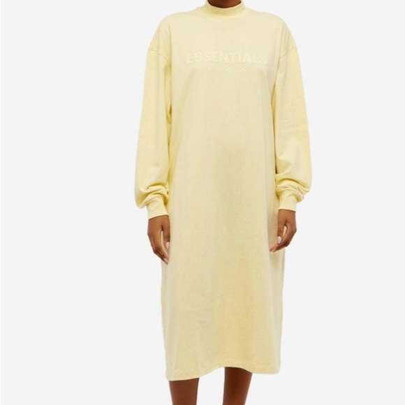 Essentials Coral Crewneck Tshirt Dress - Picture 5 of 7